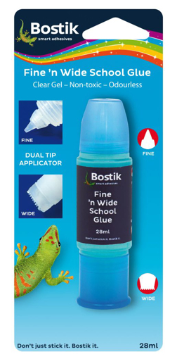 Picture of Fine 'n Wide School Glue 28ml Blister Card TBC