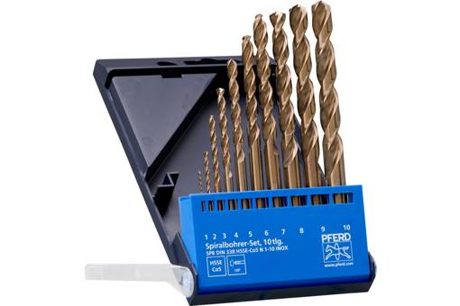Picture of Drill Set HSS 1-10mm Cobalt Inox 10Piece