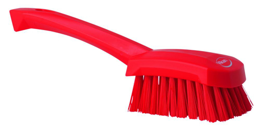 Picture of Brush Scrubbing Short Handle 270mm Red - Hard Bris