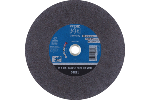 Picture of Cut-Off Wheel Steel 350x3.6x25 SG Flat >3KW