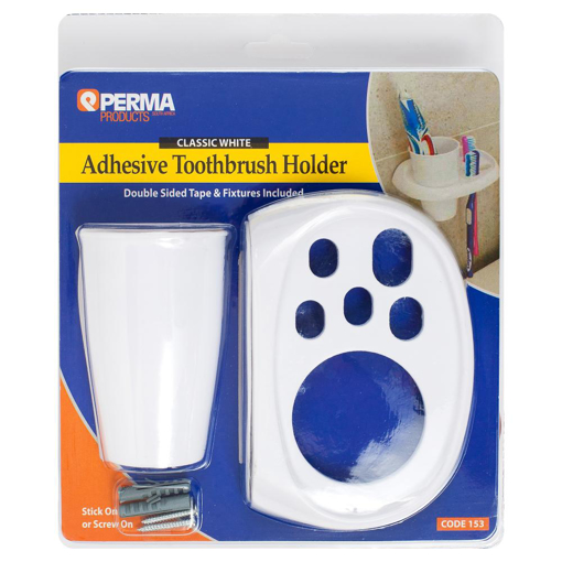 Picture of Toothbrush & Toothpaste Holder & Cup White TBC