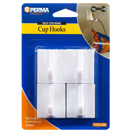 Picture of Hook Cup White - Stick On[4]