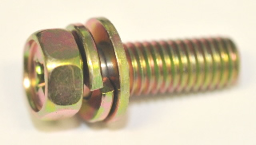 Picture of Sems Screw M 8x 25x1.25 Hex Head + Washer Z/Y[25]