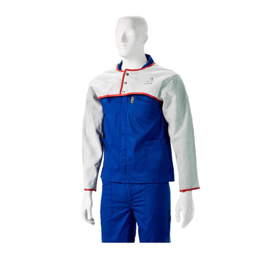 Picture of Yoke Leather Welders With Red Piping - Large