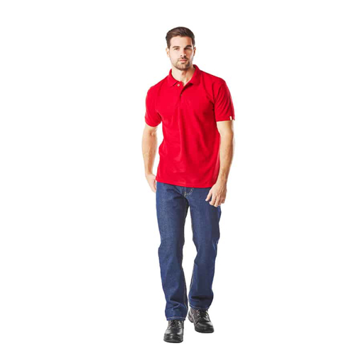 Picture of Golf Shirt Pique Knit Red 4X-Large