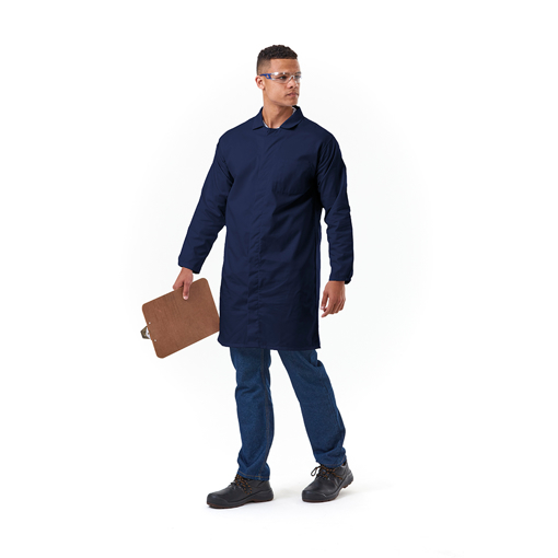Picture of Dust Coat 2X-Large HACCP Navy Blue