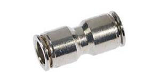 Picture of Airline Straight Connector  6mm Plated Brass