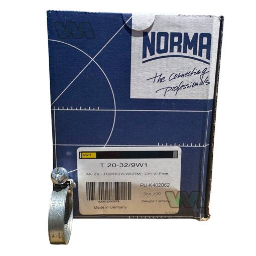 Picture of Hose Clamp Torro  20-32mm  9mm Band W1