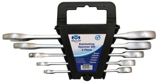 Picture of Spanner Set  5Piece Ratchet Combination