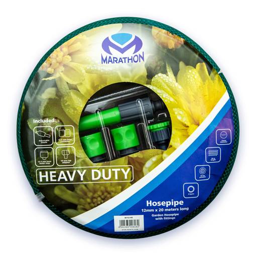 Picture of Hosepipe 12mmx20M Heavy Duty - Includes Fittings