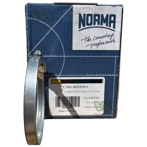 Picture of Hose Clamp Torro  60-80mm  9mm Band W1