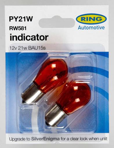 Picture of Bulb 12V BAU15s S/C 21Watt PY21W Amber Blister[2]
