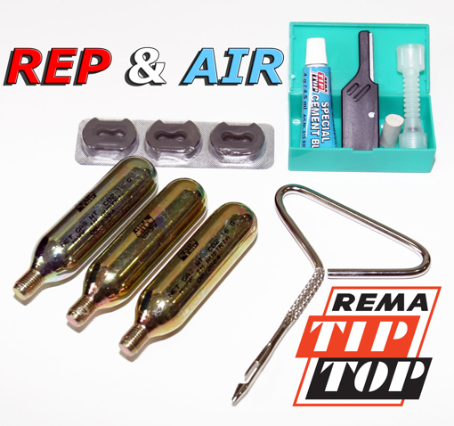 Picture of Tubeless Repair Kit Rep & Air Sealstic + Co2