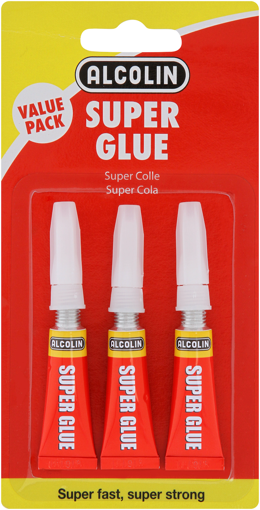 Picture of Super Glue 3x3g Blister Card Value Pack
