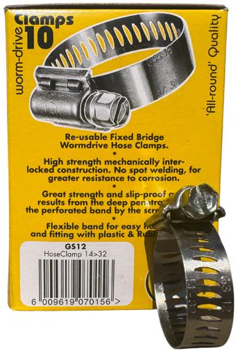 Picture of Hose Clamp GS 12  14-32mm 12mm Band