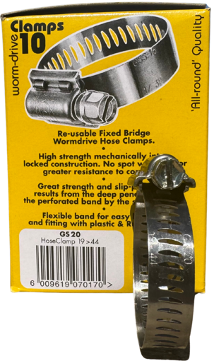 Picture of Hose Clamp GS 20  19-44mm 12mm Band