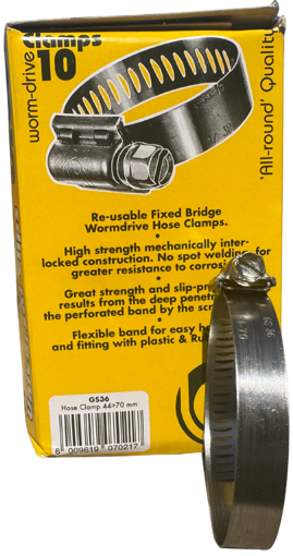 Picture of Hose Clamp GS 36  44-70mm 12mm Band