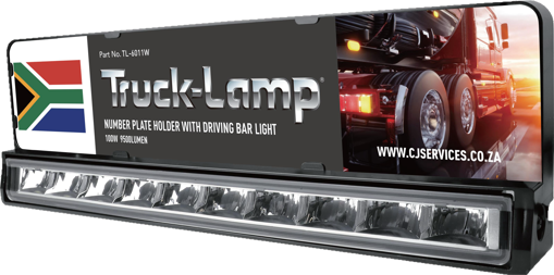 Picture of Number Plate Holder 520x113mm with LED Light Bar