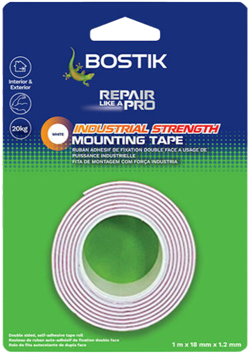 Picture of Double Sided Tape 1.2x18mmx 1M White Industrial
