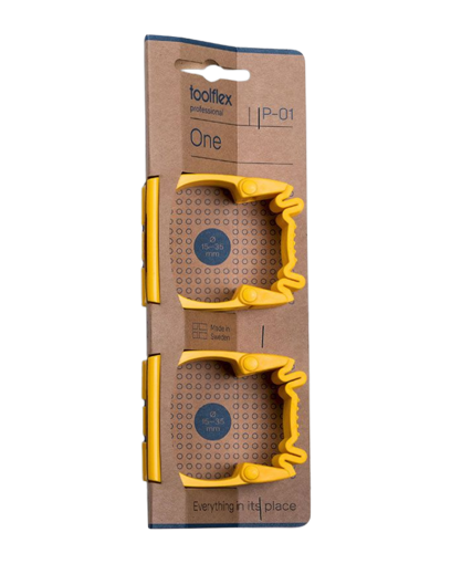 Picture of Wall Rail Clip Toolflex One Yellow[Pack of 2]