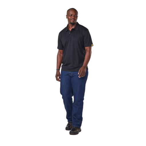 Picture of Golf Shirt Quick Dry Black 3X-Large