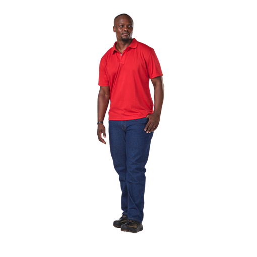 Picture of Golf Shirt Quick Dry Red Medium