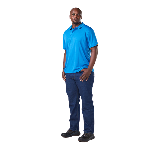 Picture of Golf Shirt Quick Dry Royal Blue X-Large