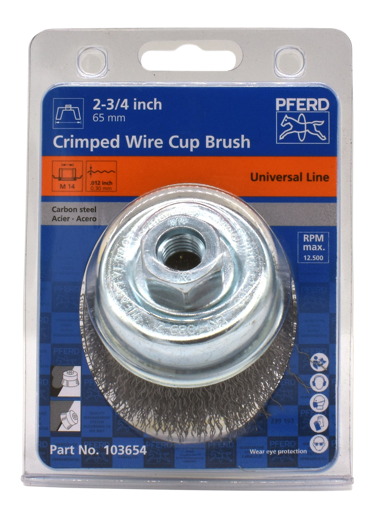 Picture of Wire Cup Brush  65mm Steel M14 Thread Universal