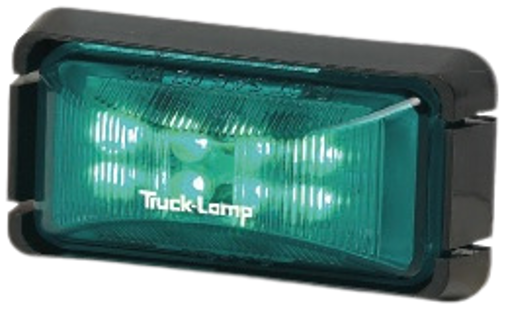 Picture of Marker Lamp  8 LED Green 10-30V 64x31mm