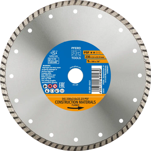 Picture of Diamond Disc Masonry 230x2.6x22 PS-F Turbo