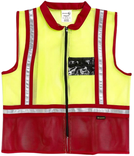 Picture of Reflective Vest Yellow/Red Medium